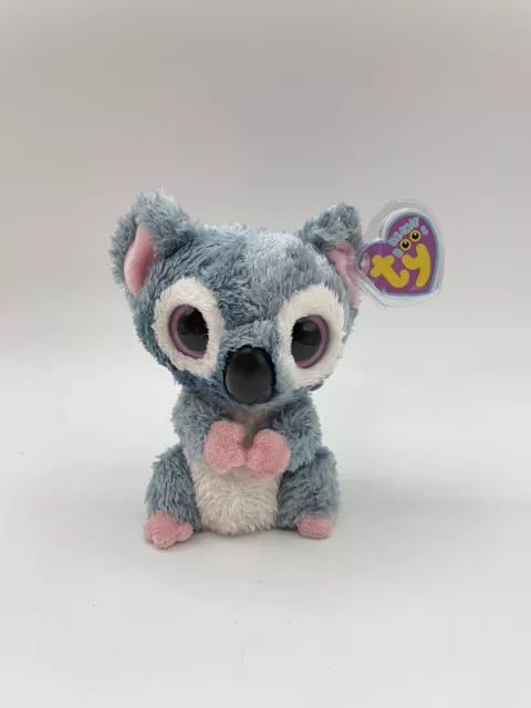 TY Beanie Boos KOOKY the Koala RARE BOO TAGS 2009 Solid Eyes looped tag