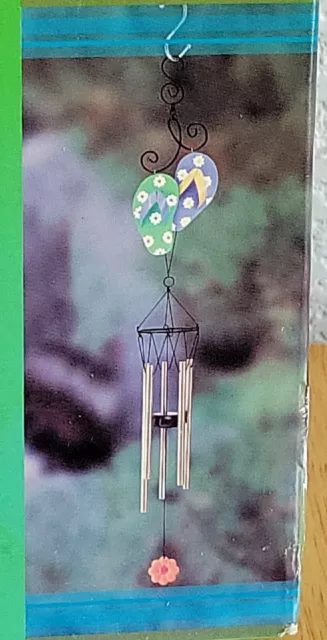 NEW Garden Treasures Summer Flip Flop Wind Chime - Weather Resistant Finish 27"