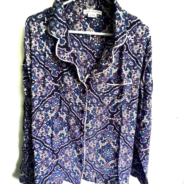 Vera Bradley Purple Pajama Top Size XL