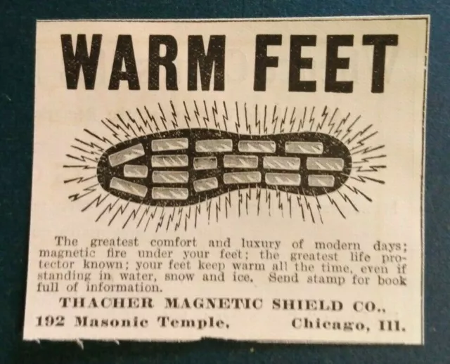 1903 Thacher Magnetic Shield Co. Advertisement Chicago, Illinois