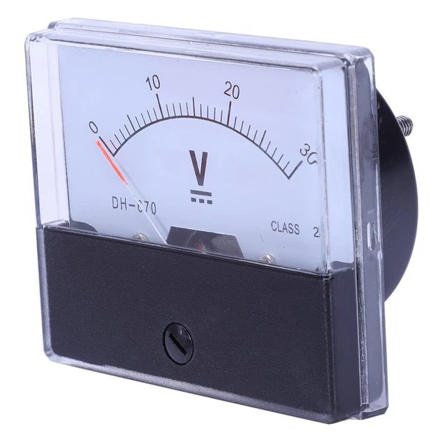 1X(-670 Accuracy DC 30V Analog Panel Meter Voltmeter O4V4)ii