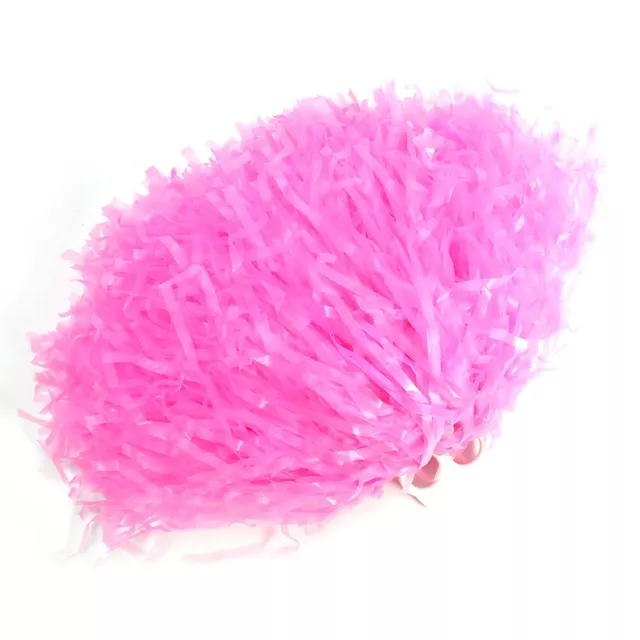 (pink)2pcs Cheerleading Pom Poms Sports Dance Ball Party Accessories