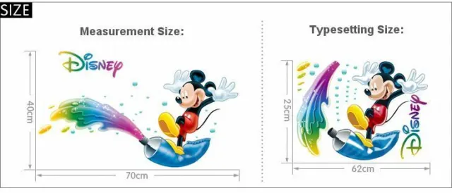 Disney Bright Mickey Mouse Wall Decor Vinyl Sticker Decal Nursery Kids Art Baby 2