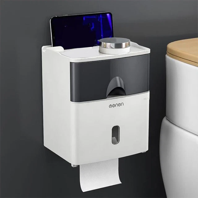 Markcco Porte-Serviettes Comptoir - Blanc, Acier Robust | Organisation Cuisine Sans Encombrement