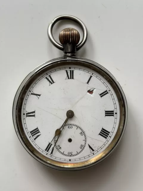 VINTAGE STERLING SILVER Pocket Watch (not Working) $25.40 - PicClick
