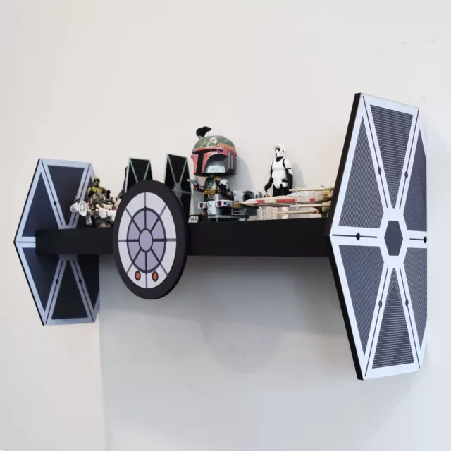 Tie Fighter Inspired Display Shelf, Star Wars Fan Gift, Figures Collectables Fun