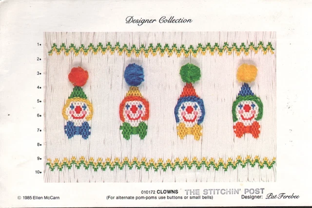 PAYASOS, PLACA DE DISEÑO DE ESMOQUIN 010172 Ellen McCarn 1985 Diseñador Pat Ferebee