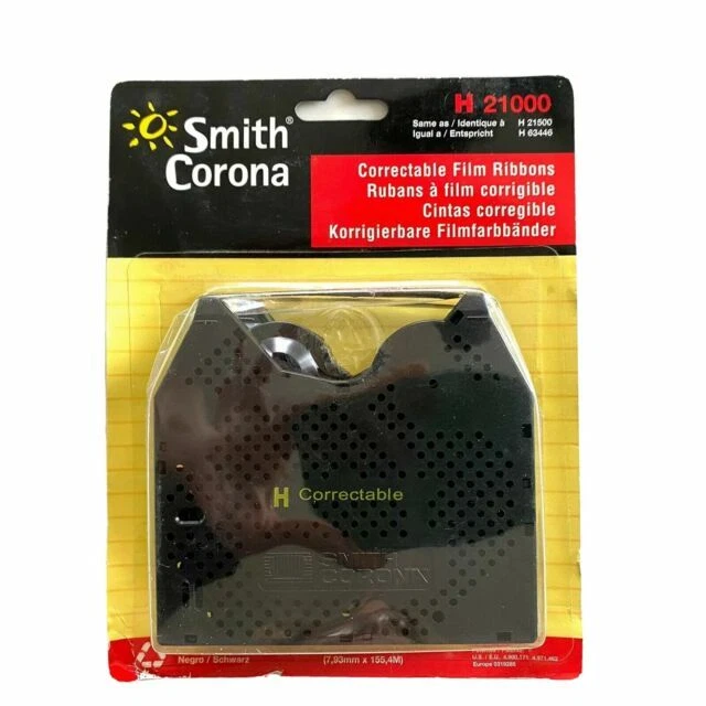 (2) Genuine OEM Smith Corona H Series 21000 Correctable Typewriter Ribbon