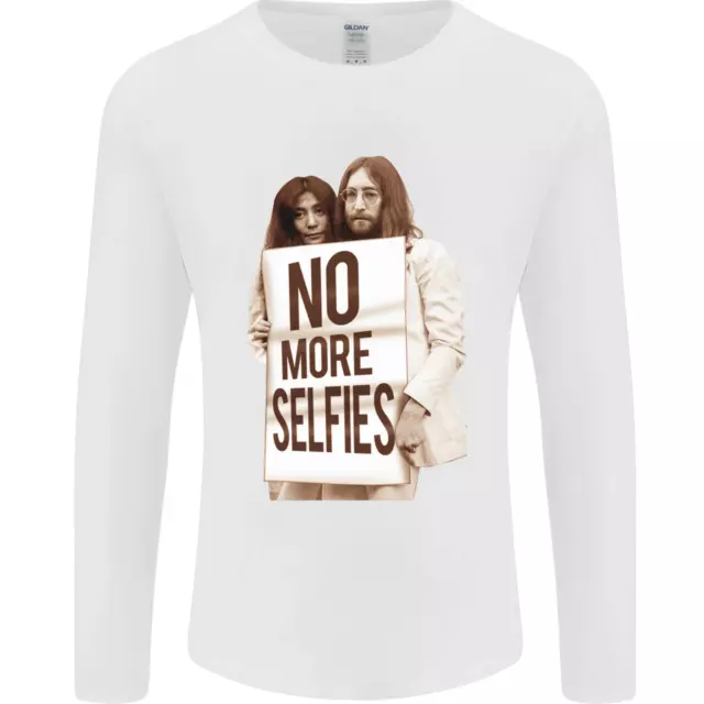 No More Selfies Funny Camera Photography Mens Long Sleeve T-Shirt