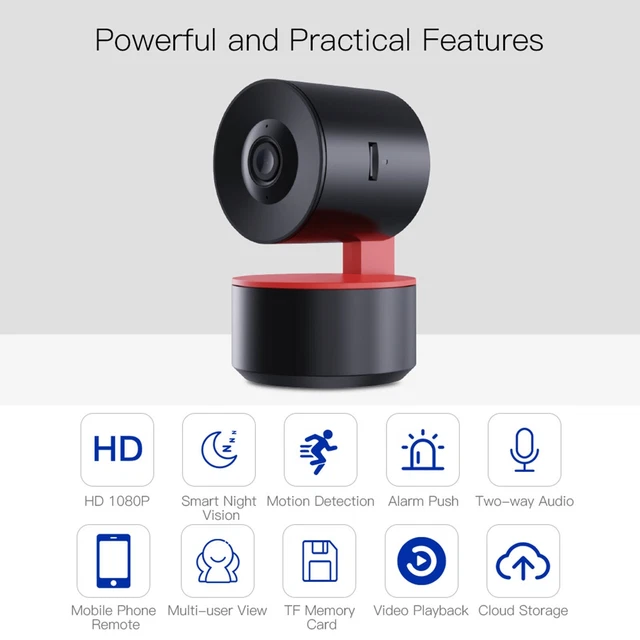 Smart Camera Head Shaking Camera Visione Notturna 10 Metri Internet IP 1080P