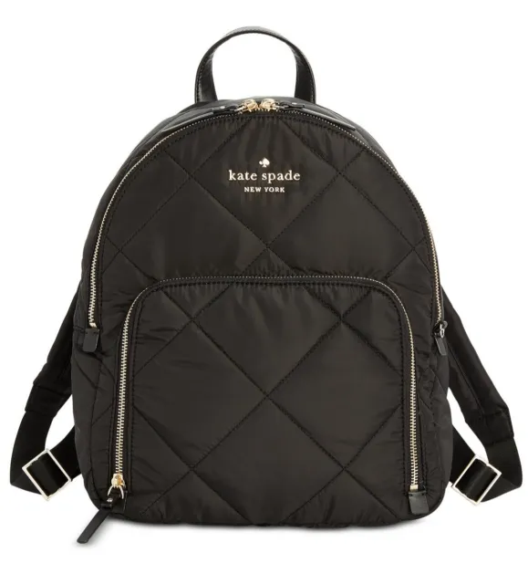 Gorgeous Kate Spade Watson Lane Quilted Hartley Black Backpack NWT