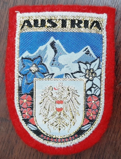 Blason ancien MONACO env. 7x5 cm Insigne Patch écusson tissu VINTAGE