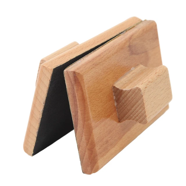 1 Pair Musical Sand Block 10x6cm Wooden Instrument Music Toy For Playing Per Sd0