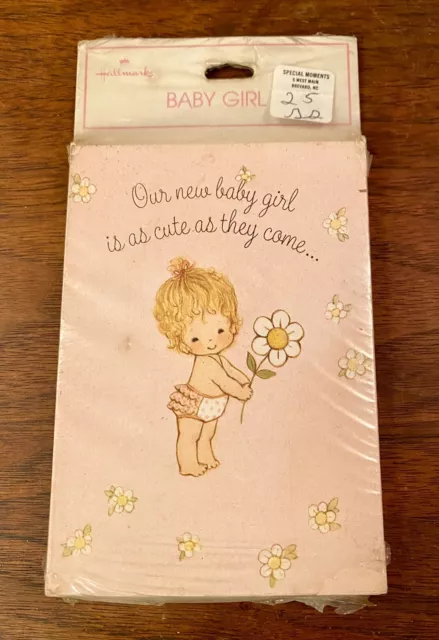 Vintage Hallmark Birth Announcements, Baby Girl, Pack of 10