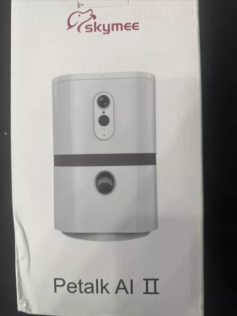 SKYMEE Petalk AI II Dog Camera Automatic Treat Dispenser WiFi Full HD Pet Camera