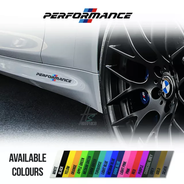 Aufkleber passend für BMW M Performance motorsport Armatur Aufkleber 120  mm, 2 Stk - BMW0002