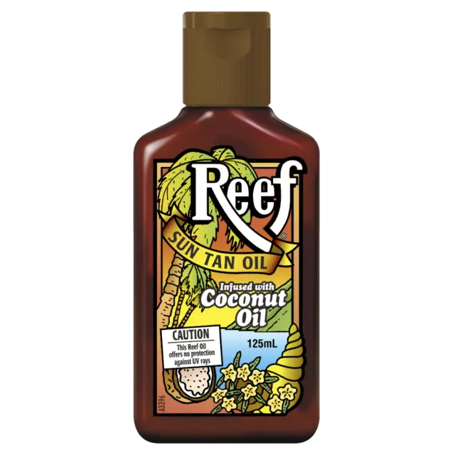 Reef Coconut Sun Tan Oil 125mL Professional Strength Moisturising Skin