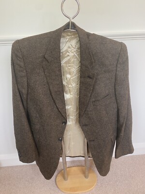 VINTAGE Da Uomo Giacca di tweed da Robert Bunney grassington 100% LANA NUOVO sul petto 38 