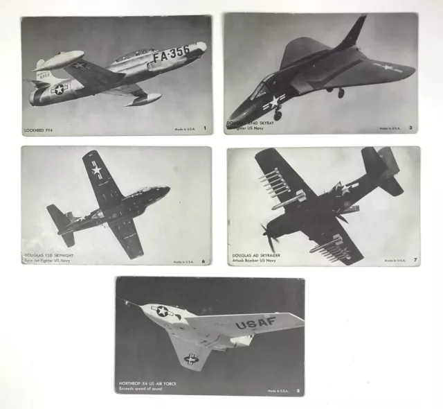 USAF Air Force Navy Fighter Jets Photo Cards Lockheed Douglas Northrup  pc97