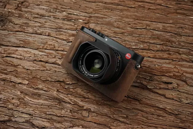 Handmade Genuine real Leather Half Camera Case Bag Cover for Leica Q Typ 116