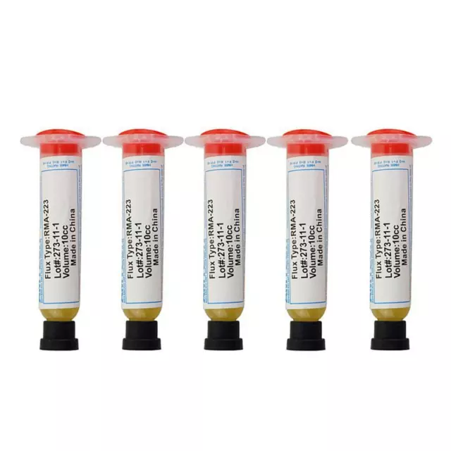 5Pcs Pâte À Souder Graisse de Flux de Brasage, Volume 10Cc, Rma-223 J6M9