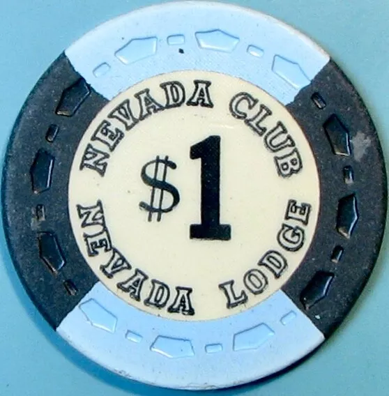 $1 Casino Chip. Nevada Club/Lodge, Reno/Tahoe, NV. W54.