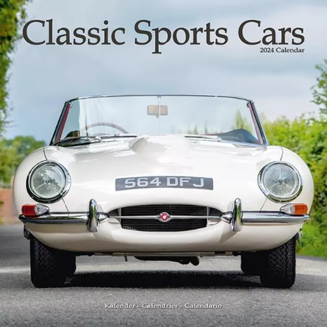 CLASSIC SPORTS CARS Calendar 2024 Square Car Wall Calendar 16 Month