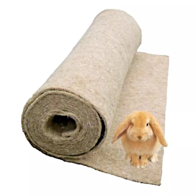 5er Pack Hanfmatten 50cm x 50cm x 5mm  für Hase, Kaninchen, Nager, Stall, Gehege