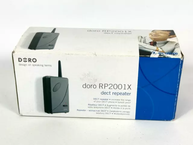 Doro RP2001X DECT Repeater - Range Extender for DECT Cordless Phones - Brand New