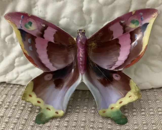 Vintage Chuba China Butterfly Wall Hanging Candy Trinket Dish