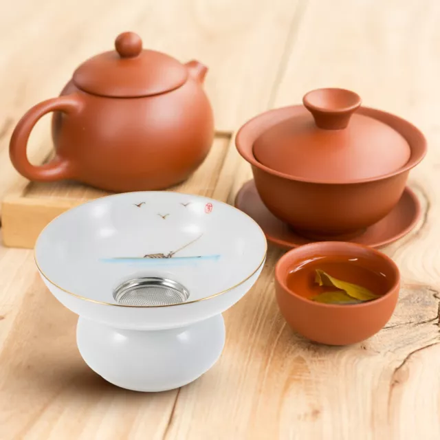 Filtro tè colino tazze cerimonia tè filtri caffè ceramica