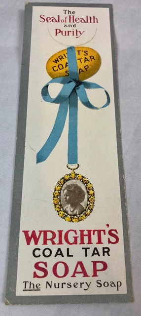 Vintage Wrights Coal Tar Soap The Nursery Soap Bookmark c1930’s (2)