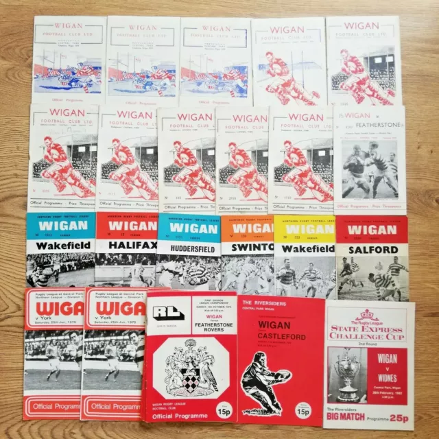 Wigan Rugby League Programmes 1965 - 1969