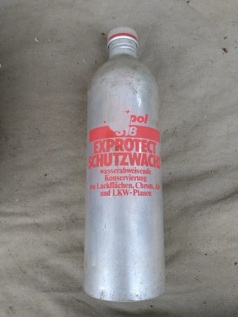 Schutzwachs Karipol Blechdose kein Öldose Tankstelle Oldtimer Werkstatt DDR alt