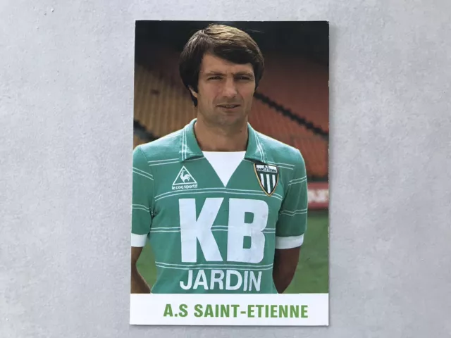 Carte postale CP joueur ASSE Bernard SIMONDI saison 1983-1984 AS St Etienne