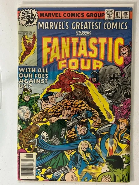 Marvels Greatest Comics #81, 1978, Marvel, Fantastic Four,) | Combined Shipping