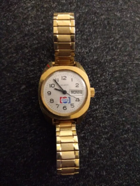 Vintage Helbros Pepsi Watch**Awesome Condition**