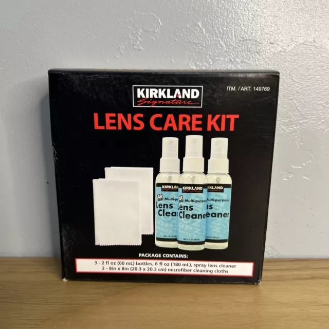 Kirkland Eyeglass Care Len 3 Kit Spray Cleaner 2 Microfiber Improved & Better