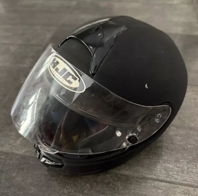 HJC CL-16 Motorcycle Snowmobile ATV Helmet Size Small Matte Black EUC