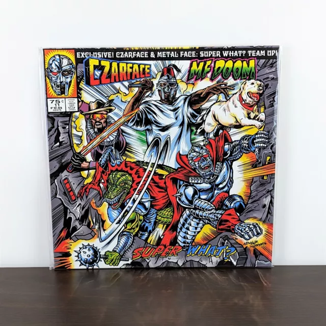 Czarface x MF Doom SUPER WHAT? Gasdrawls Excl SUNBURST WHITE & ORANGE Vinyl LP
