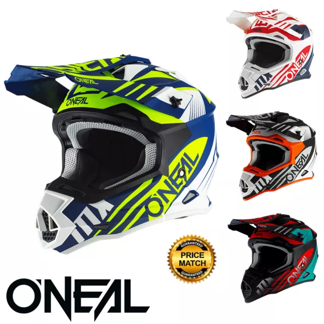 ONeal 2 SRS MX Helmet Spyde 2 Rush Off-Road Motorcycle Motocross ATV Quad Helmet