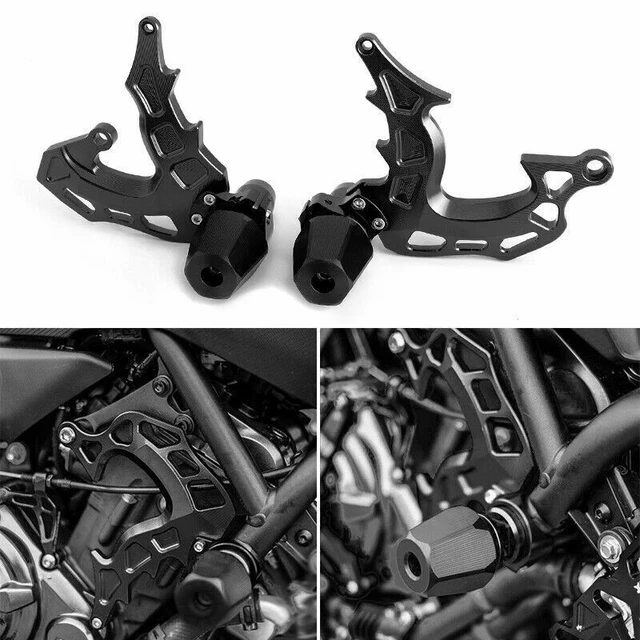 Protections Anti-Chute Cadre Moto Yamaha MT-03 (2014-2024) – Sliders Crash Noir – Aluminium Robuste & Élégant