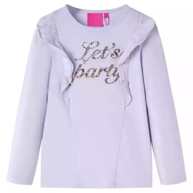 T-shirt enfants � manches longues lilas clair 116