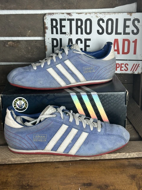 adidas gazelle silver green womens Vintage Adidas Gerd Muller Sneakers US 7  dla dushy