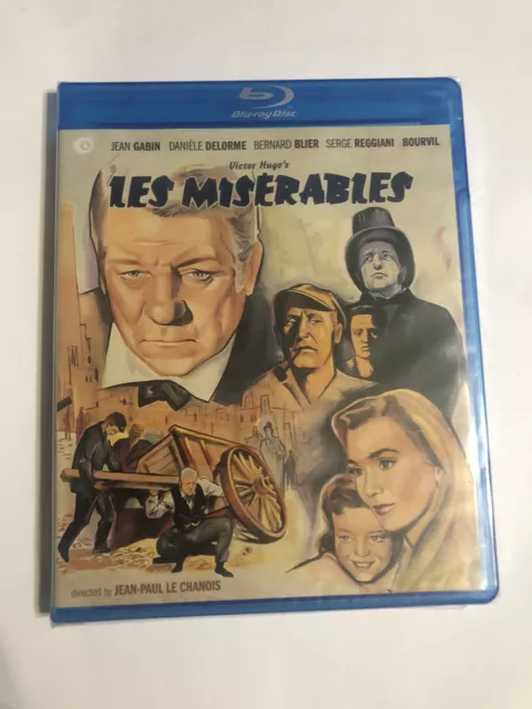 Les Miserables Blu-Ray | Brand New Sealed | 1958 Victor Hugo Jean Gavin