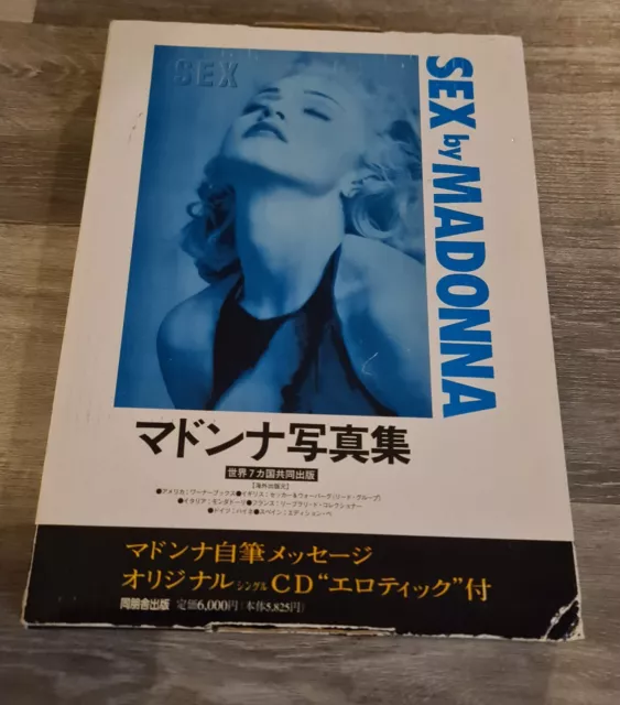 Madonna Sex Book Japanese Edition with unopened CD & Box in Superb condition.