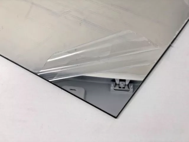 Acrylic Mirror Clear Plexiglass  1/8" x 24" x 24” Plastic Sheet
