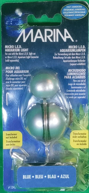 Hagen Marina Micro LED SINGLE LIGHT w/6' CORD Fish Aquarium  4 Color Choices