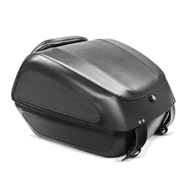 Top Case 36L Noir mat Plaque de montage Coffre Moto Quad Porte-bagage