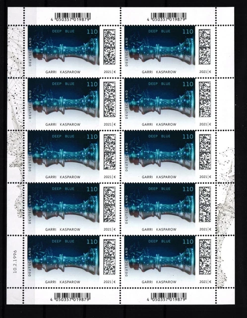 BRD 3595 postfrisch als Kleinbogen, Schach Kasparow Deep Blue #GL567
